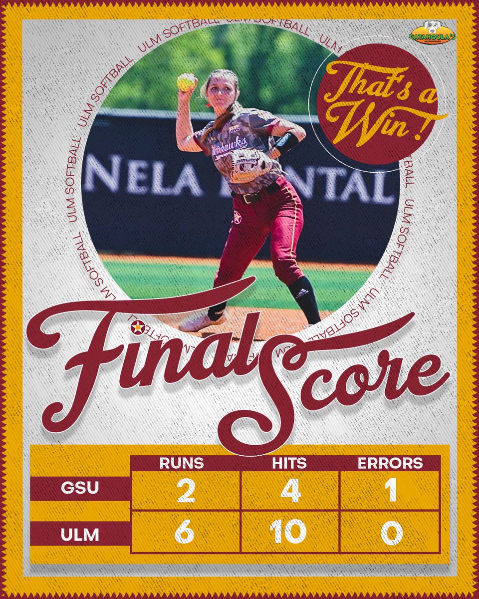 ULM_Softball's tweet photo. Break out the brooms!! THATS A SENIOR DAY SWEEP https://t.co/vnm36xKsxS