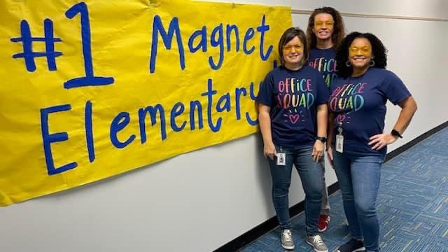 GTWizards1's tweet photo. A belated THANK YOU to these three members of our Washington Family…our front office staff! We loved celebrating you last week 💙 https://t.co/pvfRoxCbiw