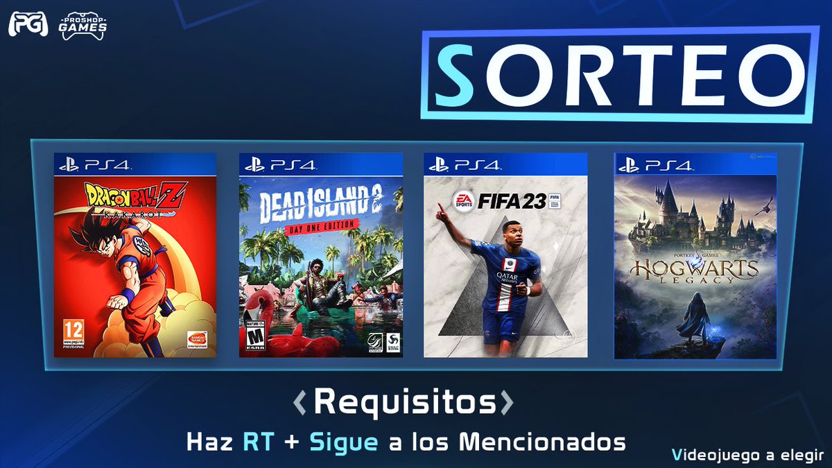 📌#SORTEO SEMANAL🎁

~ Videojuego PS4/PS5 a elegir por el ganador📦

▫️Para participar: Haz RT, Sigue a <a href="/ProGamesTM/">PRO GAMES™🎮</a> y instagram.com/digitalshopgam…

¬ Termina: 7 Días (07/05)👍

¡SUERTE!🍀