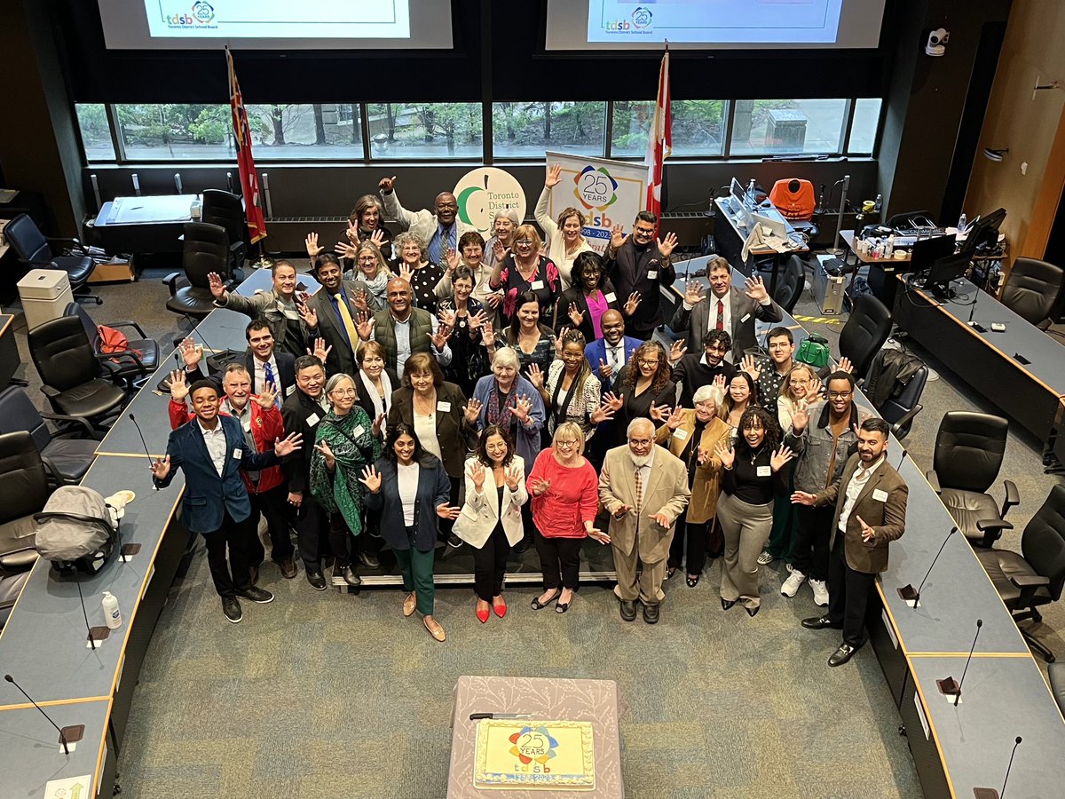 tdsb's tweet photo. As we celebrate our 25th anniversary today, we are reminded of the commitment, challenges and collaboration that has brought us to where we are today. Thank you to everyone who has contributed to our success over the years. #TDSB25 https://t.co/mnv5qeRTfE