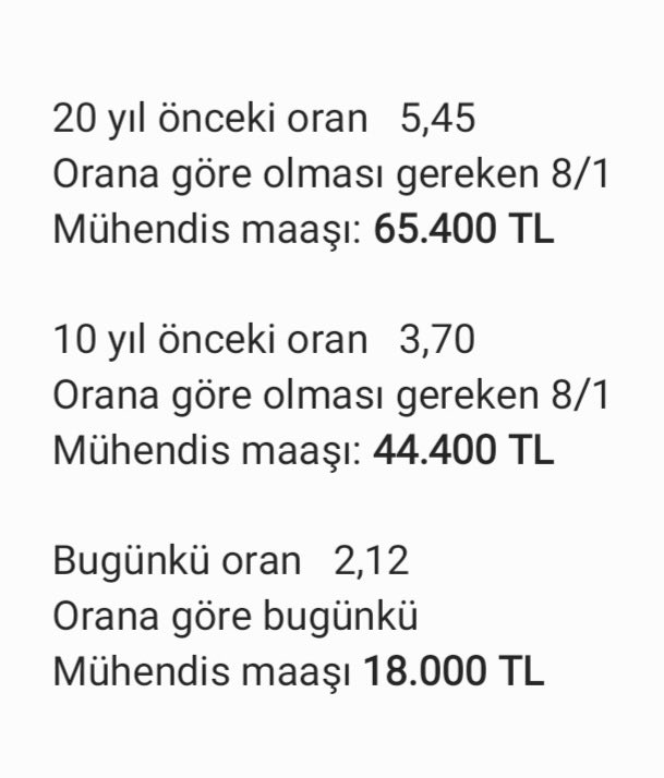 ilyasoglumuslum's tweet photo. Sayın Bakanım 
Kamu Mühendisi maaşını 
asgari ücretle mukayese etti. Tablo yine çok vahim

#TrGundemiKamuMuhendisleri #KamuMuhendisleri
@vedatbilgn
#SnVBilginKamuMuhendisi https://t.co/1YI7psCREt