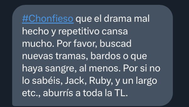 xCho_Celes's tweet photo. #CHONFESIONES 26  

ESO, POR FAVOR. BASTA. https://t.co/DThVYgPa8f