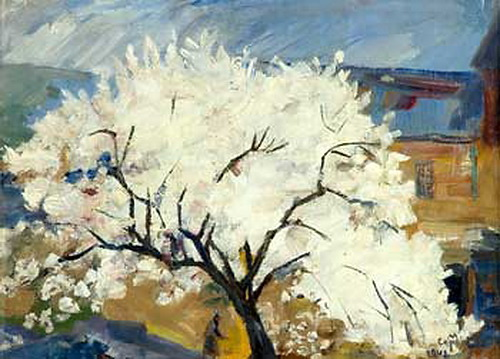 . Apricot Tree in Blossom, 1942 Martiros Sarian (1880 - 1972) .