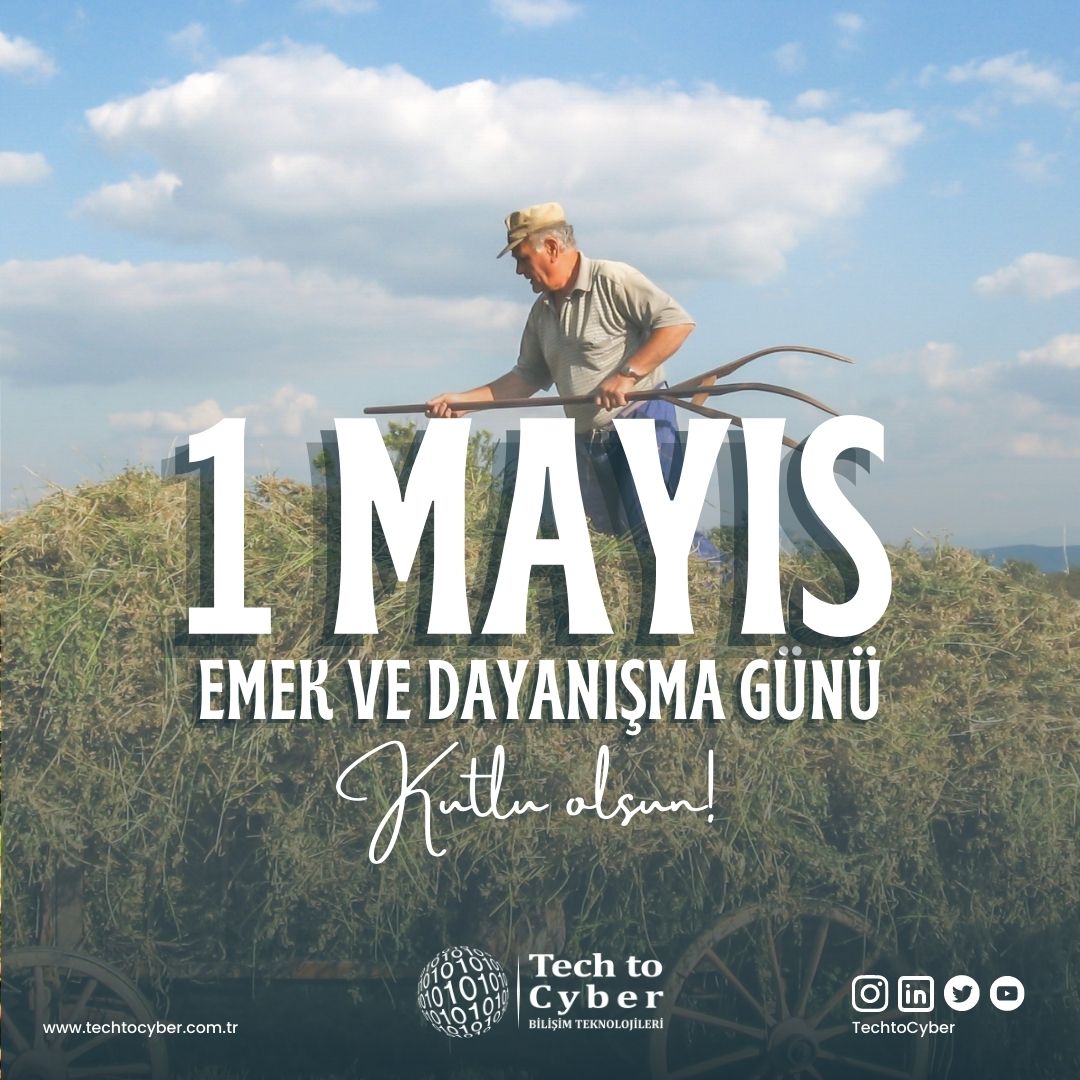 TechtoCyber's tweet image. Her alanda üreten, alın teri ile hayata değer katan, özveri ile ülkemizin gelişme ve kalkınma hamlelerine katkı sağlayan bütün işçi ve emekçilerin #1MayısEmekVeDayanışmaGünü kutlu olsun.