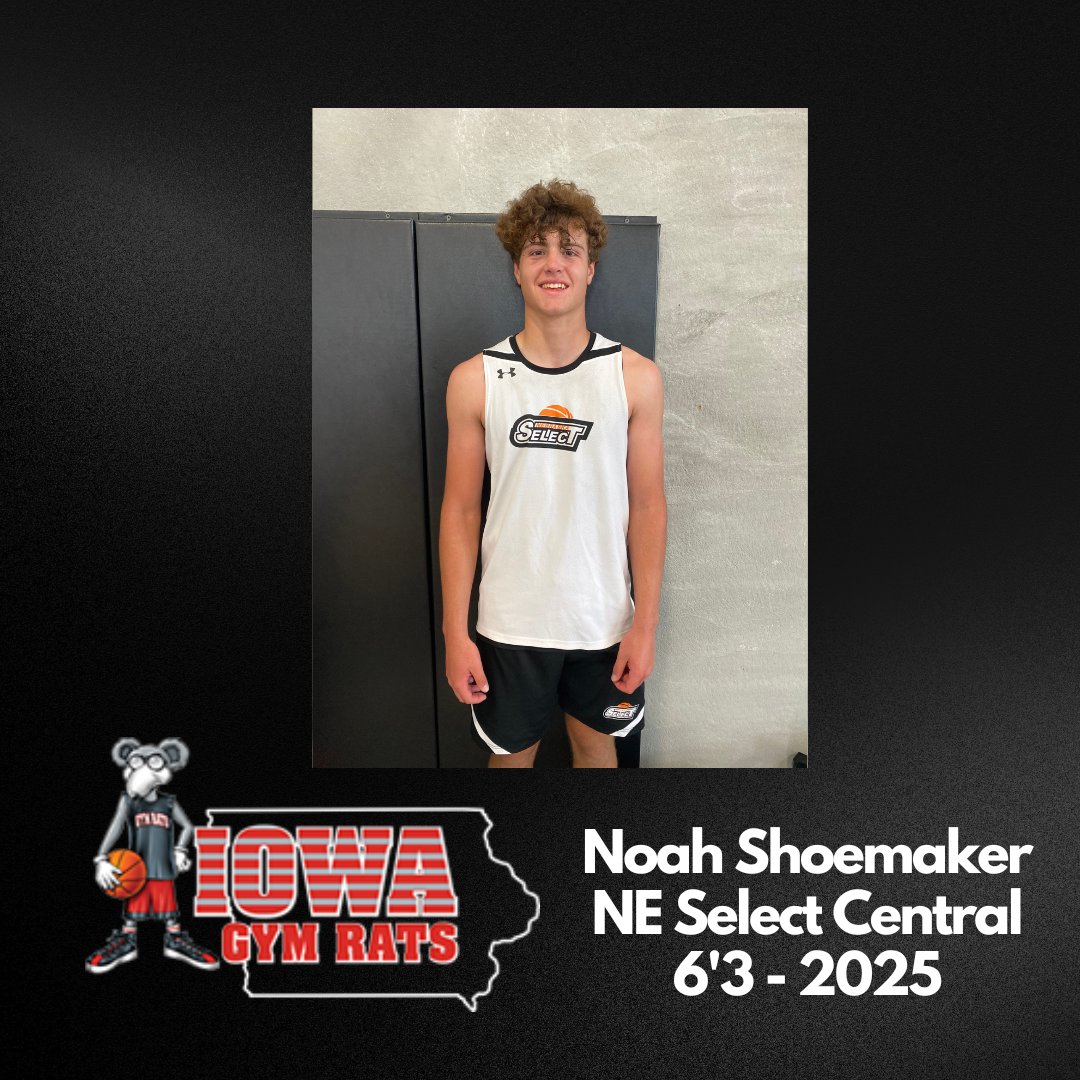 IowaGymRats's tweet photo. Noah Shoemaker - 6’3 2025 - Nebraska Select Central / Cozak

Tough lead guard who was on fire from the start. Had 16 points in first half alone. Hits pull up 3's, attacks lane hard, and scores through contact.. Has great feel for the game.

#MidwestLive https://t.co/H6EnSs1fNp