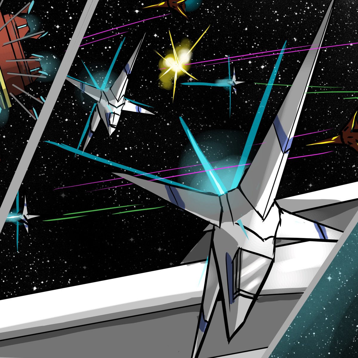 halfmancomic's tweet image. Ahoy!  Half Man is a military scifi drama in the vein of BSG, except with aliens instead of robots. Drawn by @machiavelli33 (me!) and written and created by @fiftypercentguy. Check it at halfmancomic.com - good to be here as always. #halfmancomic #webcomicchat