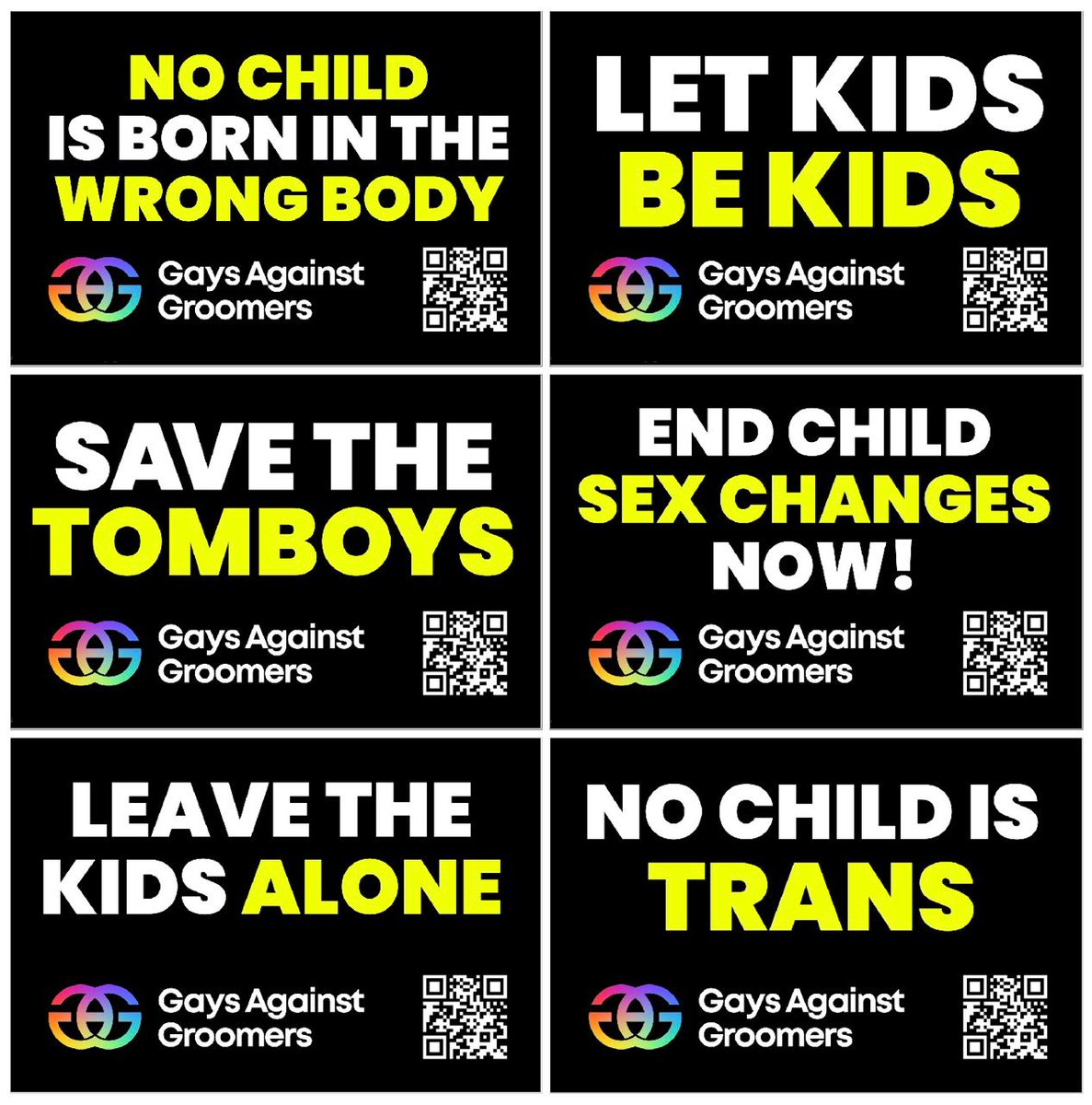 againstgrmrs's tweet image. What do you guys think of our new protest signs? 🔥 #GaysAgainstGroomers