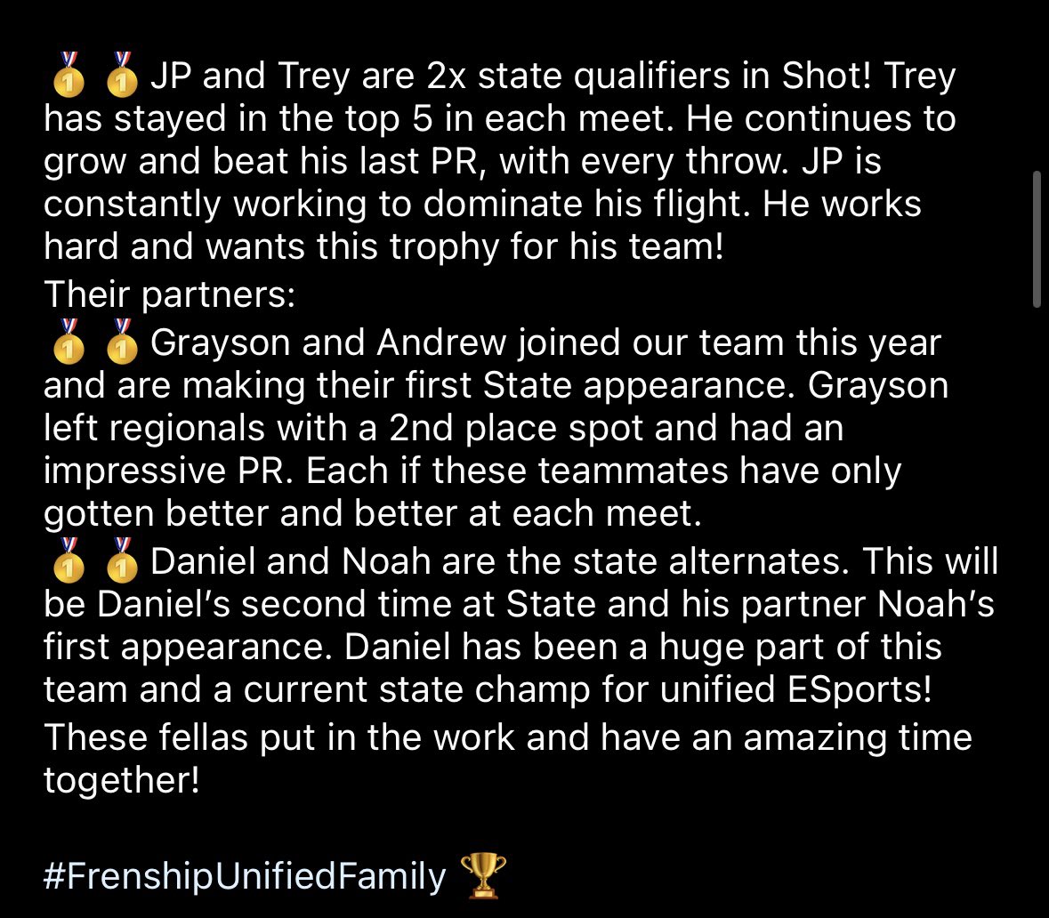 Frenship Unified Sports tweet media