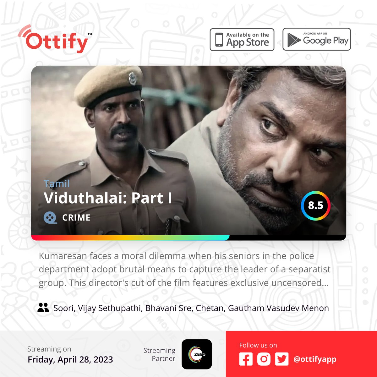 ottifyapp's tweet photo. Weekend Release! 🤩

Do you love movies? Download Ottify app now😎
#nayanthara #vijay #kamalhaasan #ajith #dhanush #simbu #vikram #suriya #samantha #rashmikamadanna #vijaysethupathi #sivakarthikeyan #karthi #arrahman #trisha #siddharth #shrutihaasan #tamil #tamilmovies #kollywood https://t.co/hOwoJa7vzU