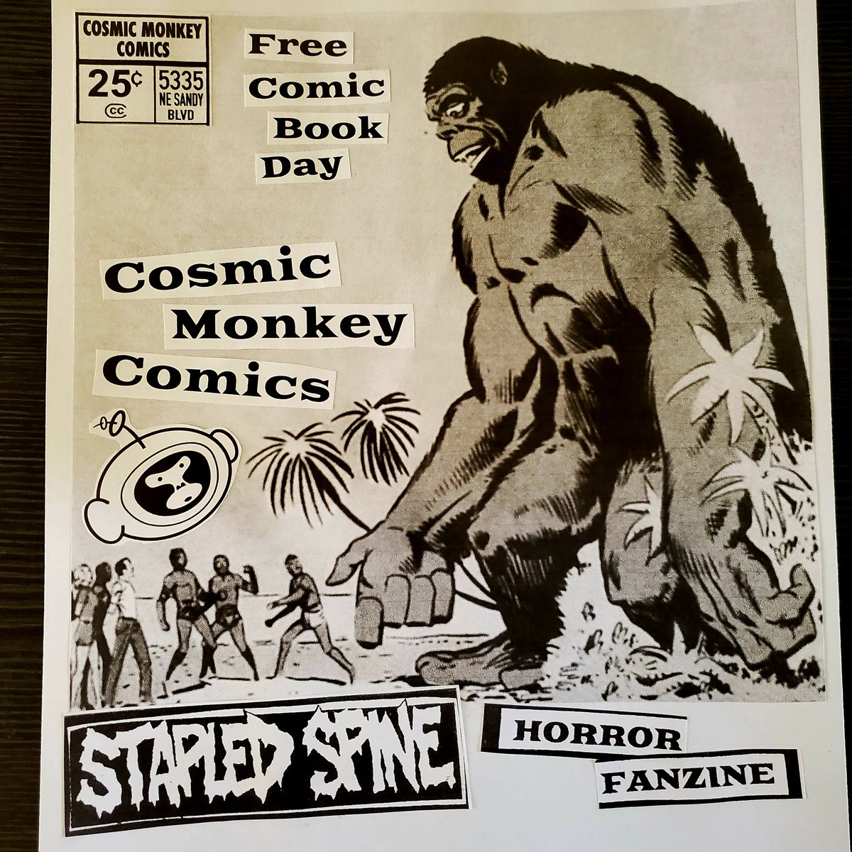 Stapled Spine Fanzine (@stapledspine) on Twitter photo Next Saturday is Free Comic Book Day! I'll be tabling at <a href="/cosmicmonkey/">Cosmic Monkey Comics</a> from 10am to noon!
#FCBD #HorrOregon #Portland #OregonMade Next Saturday is Free Comic Book Day! I'll be tabling at <a href="/cosmicmonkey/">Cosmic Monkey Comics</a> from 10am to noon!
#FCBD #HorrOregon #Portland #OregonMade