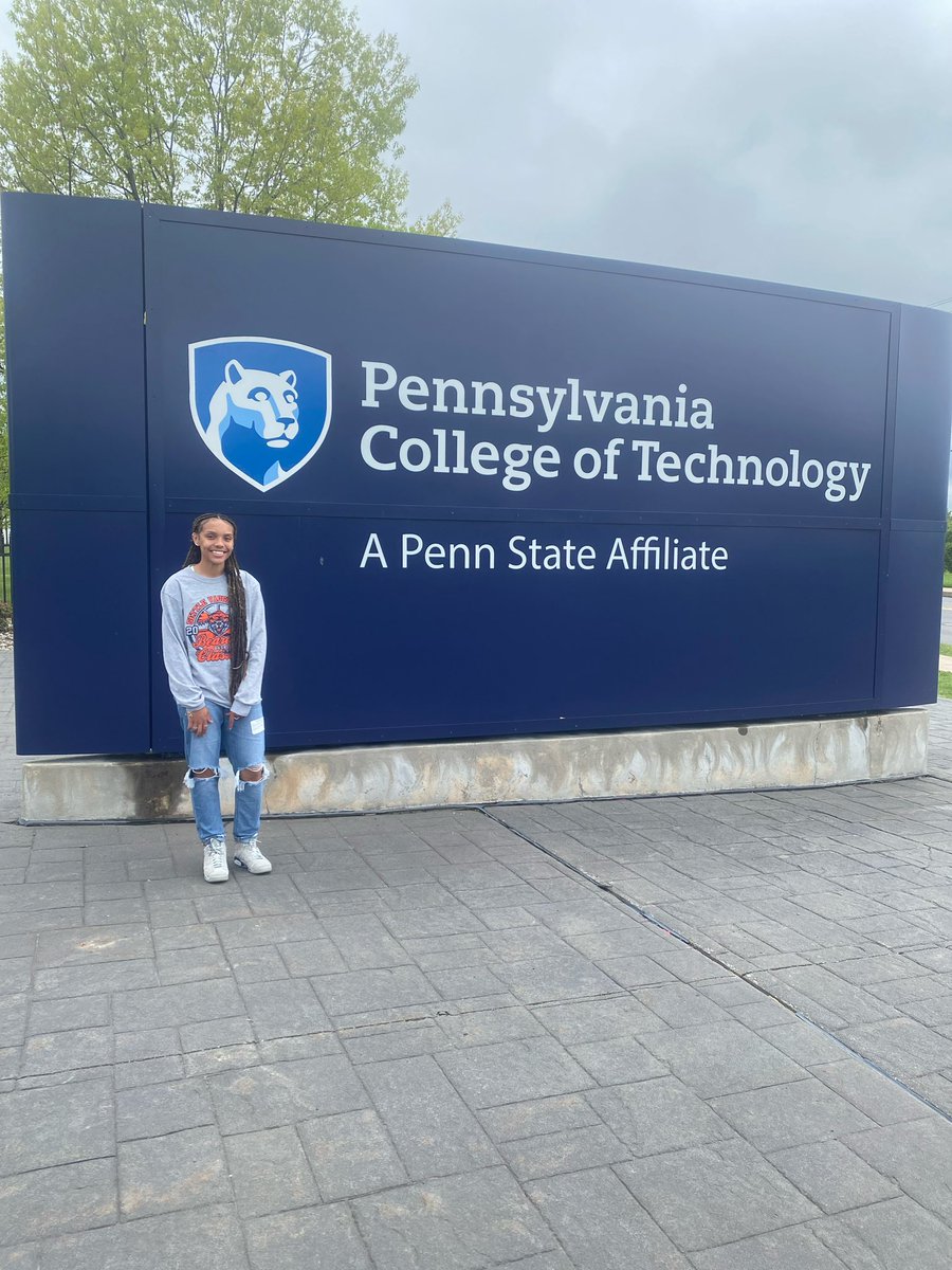 AShyiaSmith10's tweet photo. Had a great visit at Penn College yesterday!!! @PCTWBasketball Thanks to @CoachB_Mohney @CoachHeap https://t.co/NWKJLYBJ0E