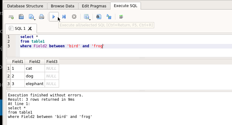 DB Browser 4 SQLite tweet media