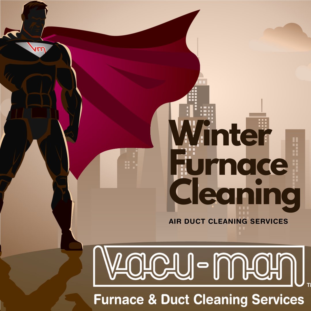 Get your furnace running smoothly this winter with Vacu-Man Furnace & Duct Cleaning! Their services will ensure your furnace is optimized and ready to go. #efficientheating #furnacemaintenance