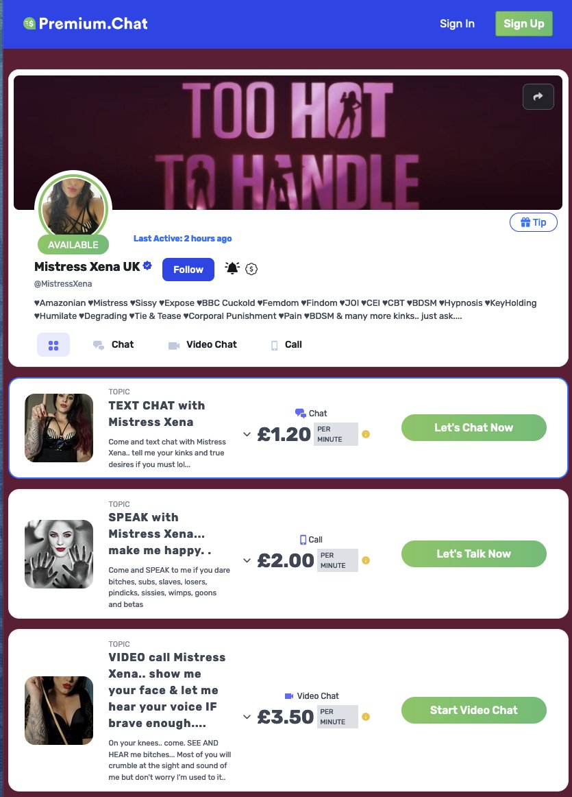 premiumchatapp's tweet photo. Follow and chat with the one and only @MistressXenaUK 🔥
► https://t.co/ccjRVZiZkm
#findom #Goddess #findomchat #premiumchat https://t.co/CXebqkgkAz