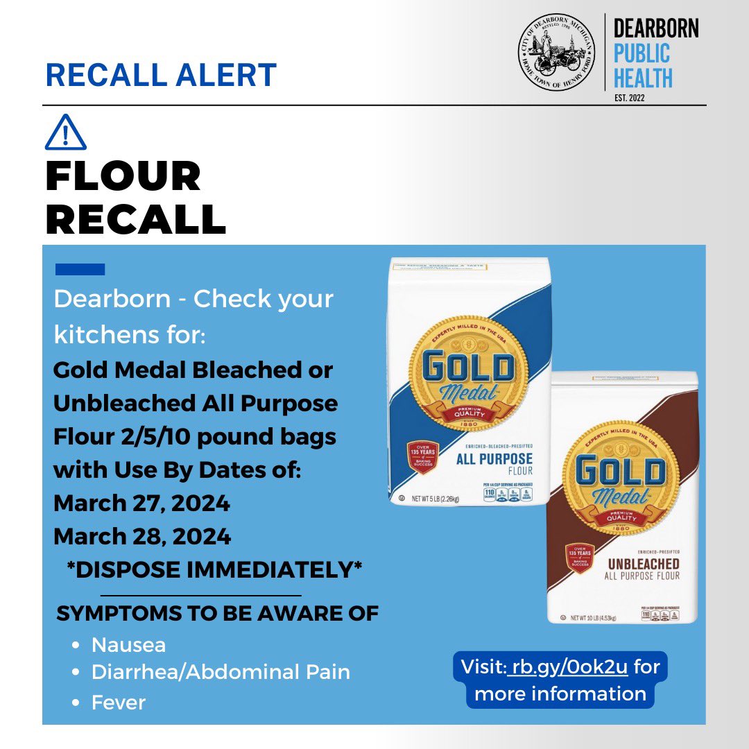 Dearborn Health Department on Twitter "Recall Alert 🚨 Dearborn, a