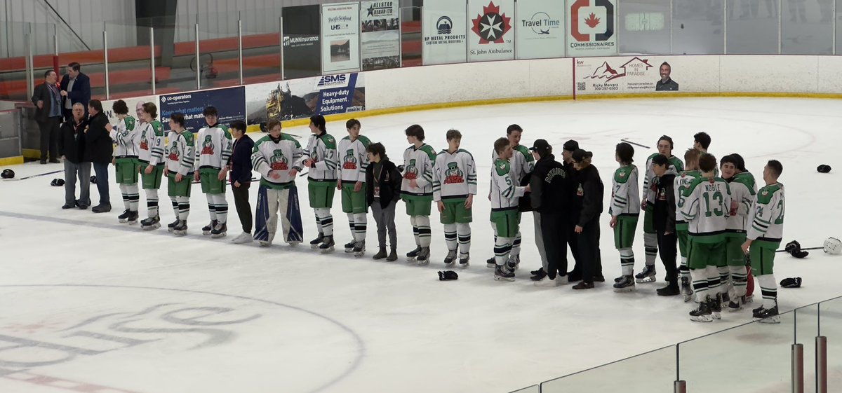 ODAthleticsNL's tweet photo. BACK TO BACK TO BACK BEAUMONT HAMEL CHAMPIONS!!! 
#bleedgreen #patriotpride @ODHigh @ODHockey @Mount_Pearl https://t.co/kMj7KnRv5J