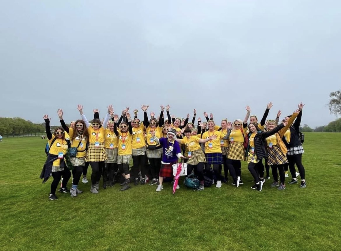 TracyOrr46's tweet photo. Well done to the PRM squad at today’s Kiltwalk. Over £5000 raised for The Beatson. Proud to be part of the best team!! #PRM #NHSGGC https://t.co/M6BzRKfl5P
