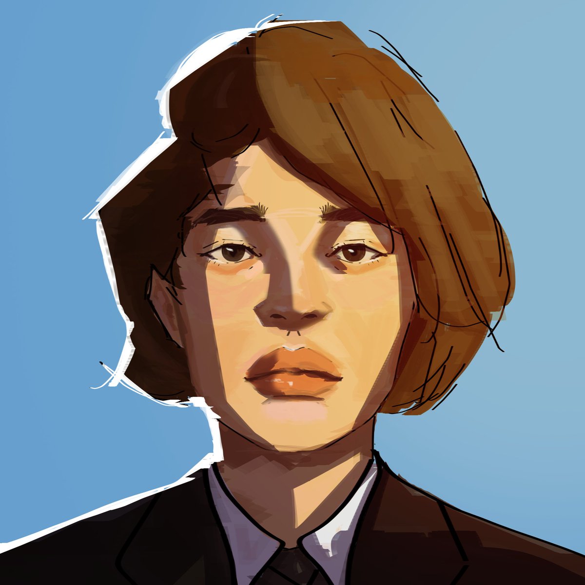 SadSunKai's tweet photo. "Self Portrait 2023"
trying out new ways to paint
i still suck at drawing hair lmao https://t.co/rTHtLWqqMv