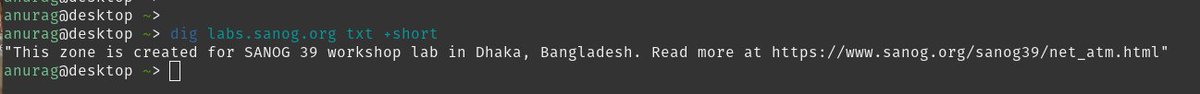 anurag_bhatia's tweet photo. Time to start the lab planning for #SANOG39 workshop lab!
And oh yes txt records are great. ;) https://t.co/Oi01xfJudK