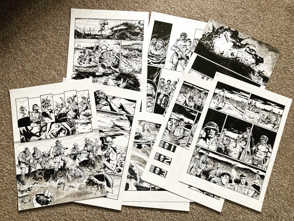 PaddyGod1's tweet photo. https://t.co/zp4AIjKk9L 
I’ve listed some recent Rogue Trooper pages for anyone interested who are unable to attend any comic conventions I’m due at this year 👍🏻 https://t.co/873K3ECAxW