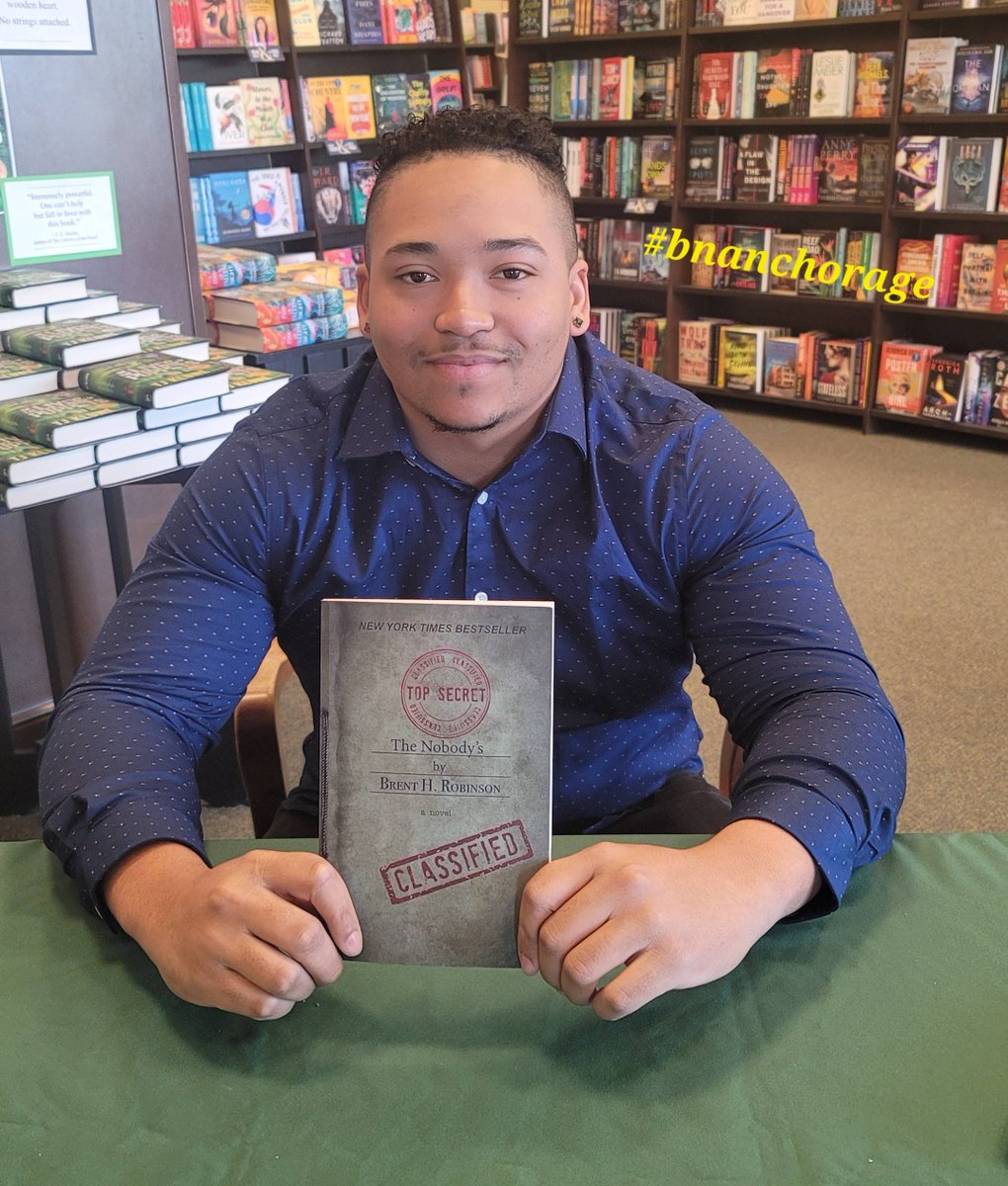BNAnchorage's tweet photo. Join us today for a signing with local author, Brent Robinson. He will be signing his books from 12pm-3pm. Stop by today! 

#barnesandnoble #bn #bnbuzz #brentrobinson #localauthor #alaskanauthor #booksigning https://t.co/32DKrfJFgq