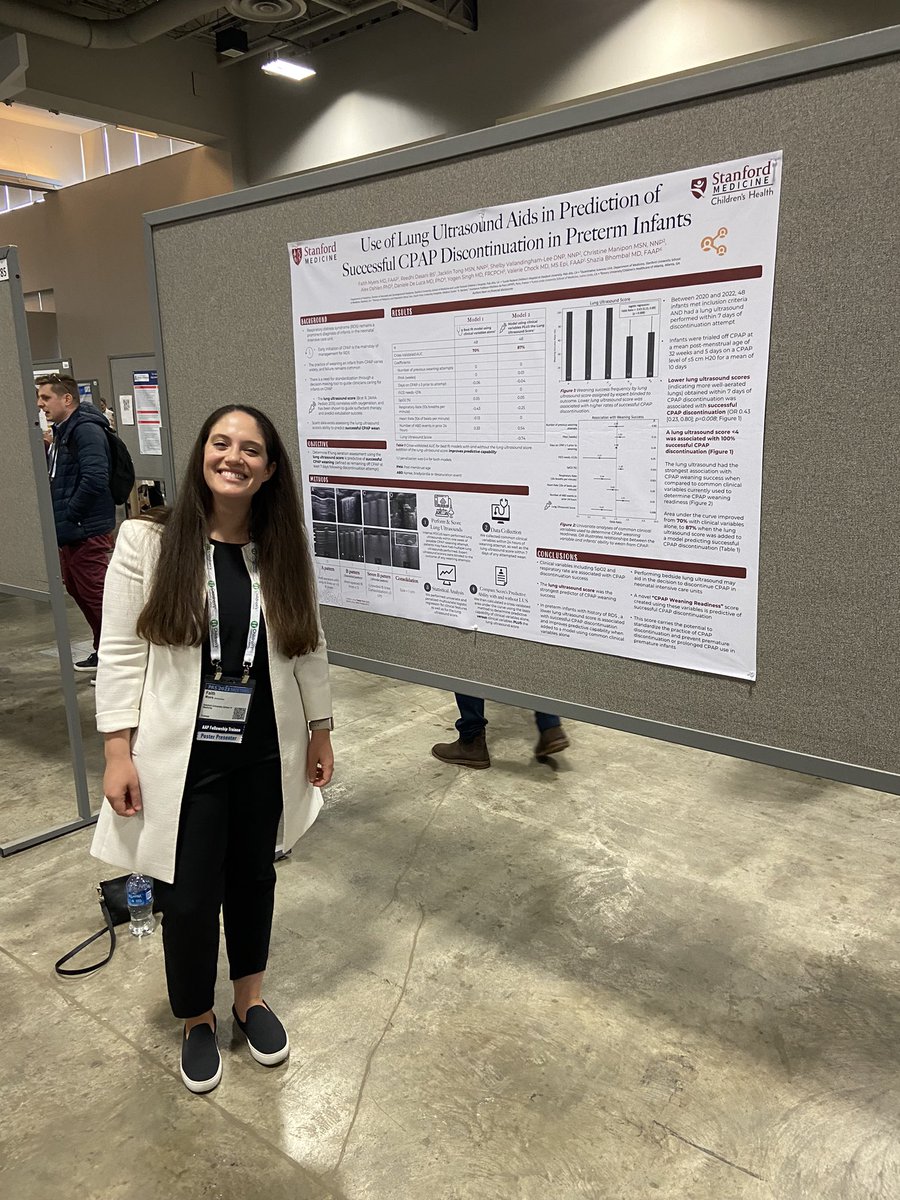 johnfeistermd's tweet photo. I had to wait in line to talk to @FaithMyersMD about her novel ultrasound scoring system to predict CPAP weaning success https://t.co/x3TLVpwQNp