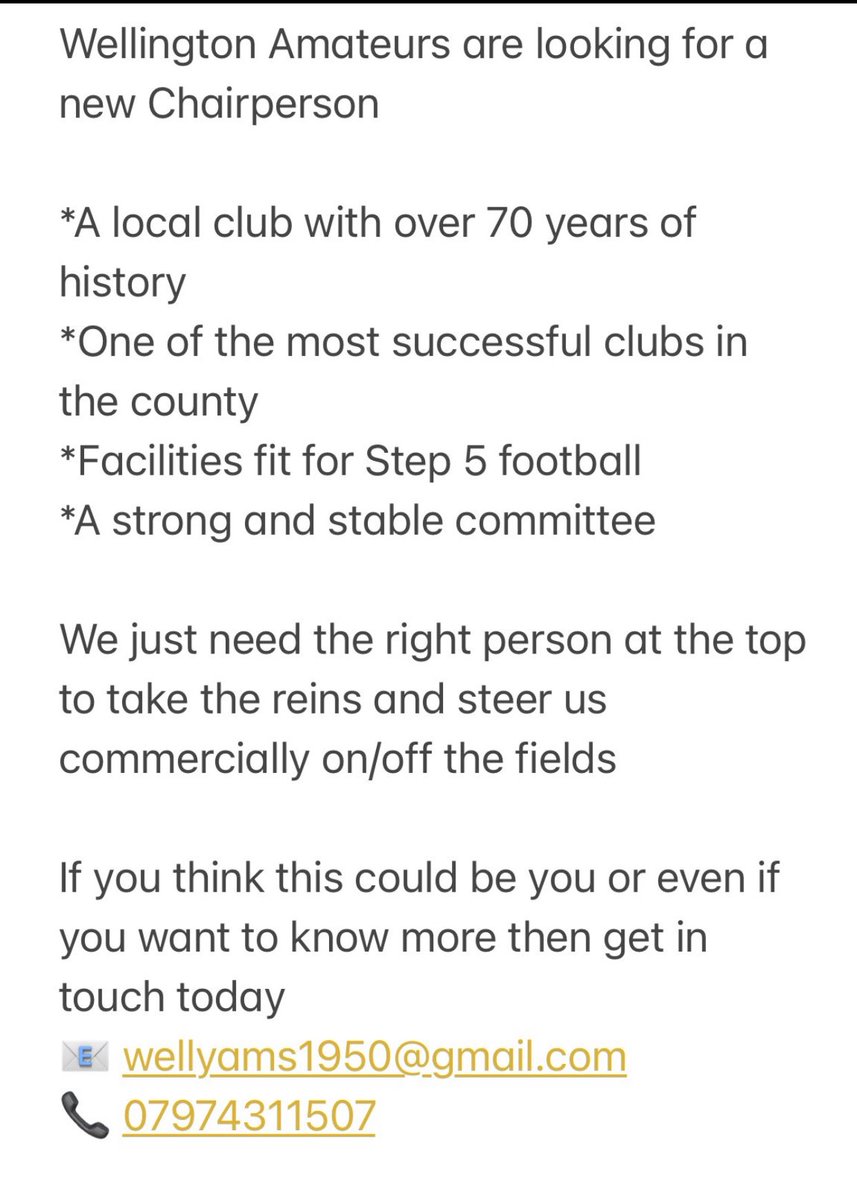 Telford Town FC tweet media