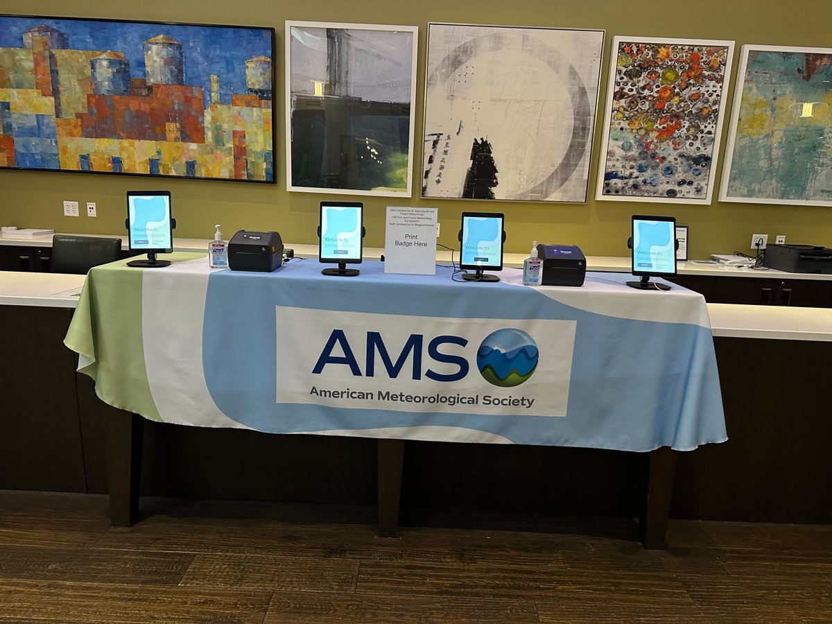 ametsoc's tweet photo. The 35AgForest/14Fire/6BioGeo Conference starts tomorrow! Registration is set up and we can’t wait for a great week of learning and networking. Check-in opens tonight at 5pm CT. #AMS35AgForest #AMS14Fire #AMS6BioGeo https://t.co/1e2R7dMJXP