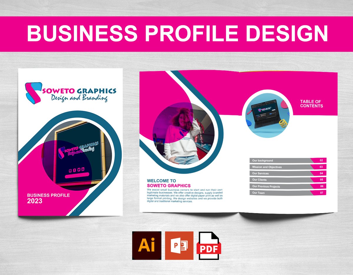 SowetoGraphics's tweet image. "An attractive company profile design says a lot about the company it presents. Aside from the content, the design is also an integral factor in creating a great company profile."

Read the full article by Graciela Garcia here: lnkd.in/dTtxCZkx