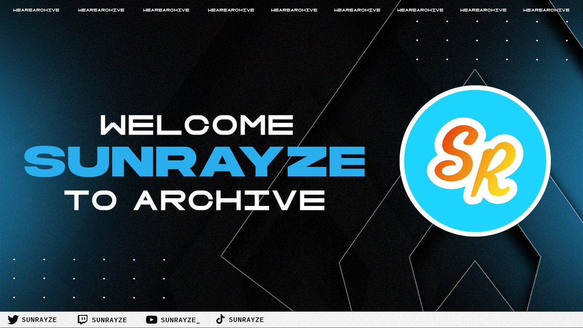 📂: New User

We are beyond excited to welcome <a href="/SunRayze/">SunRayze</a> to Archive! Stop by his stream or check out his YT to catch some clips.

Anddddd stop by his stream to wish him a Happy Birthday!! 🎉🎉

LIVE NOW
🔗: twitch.tv/sunrayze