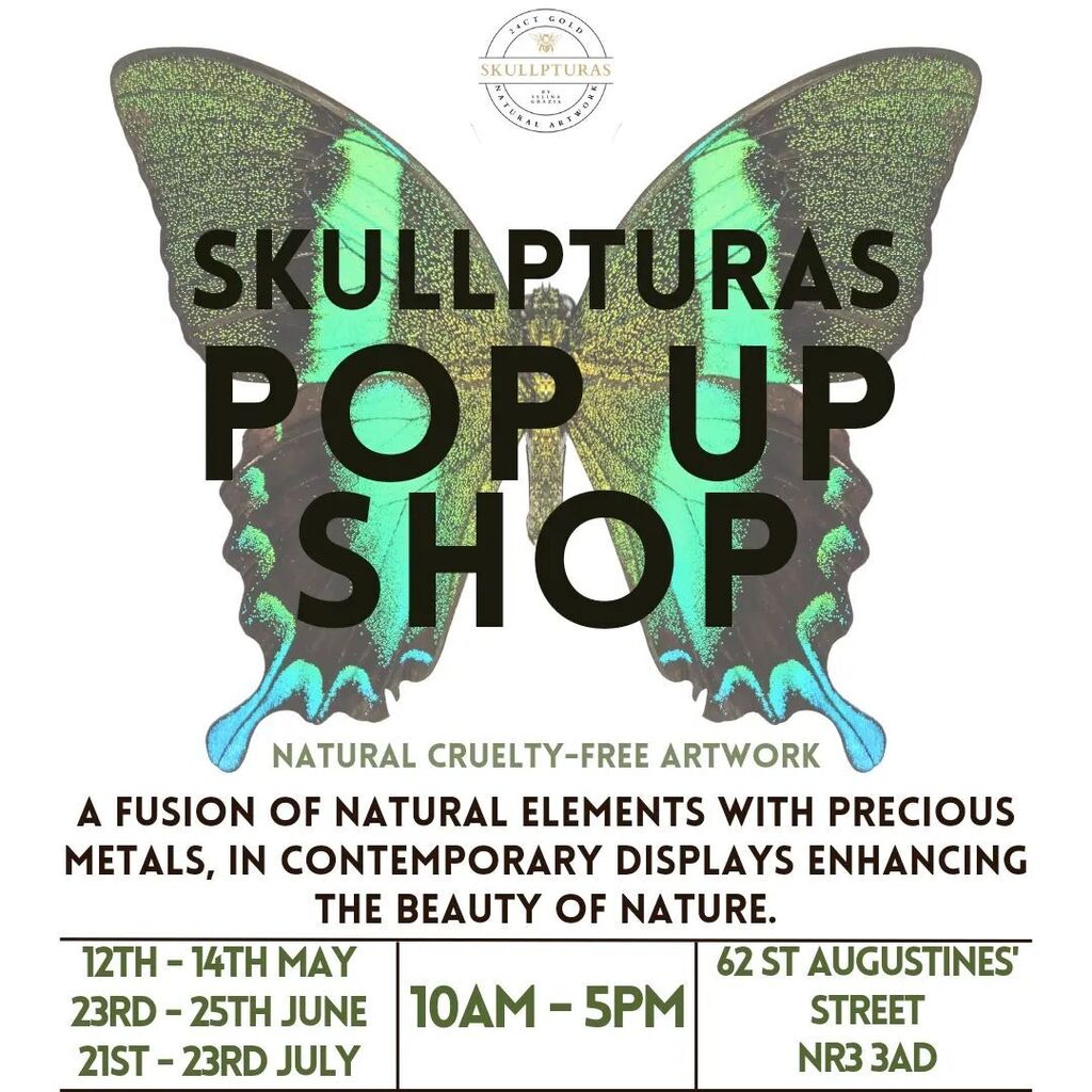 Skullpturas's tweet photo. Returning in two weeks to run my own pop-up shop, this time for three days. My previous one in November was a brilliant time. I sold half my entire stock in a day. So having a whole weekend, plus pinning workshops, is going to be a whole experience. I cant wait. The next two… https://t.co/T9j9vz6uOJ