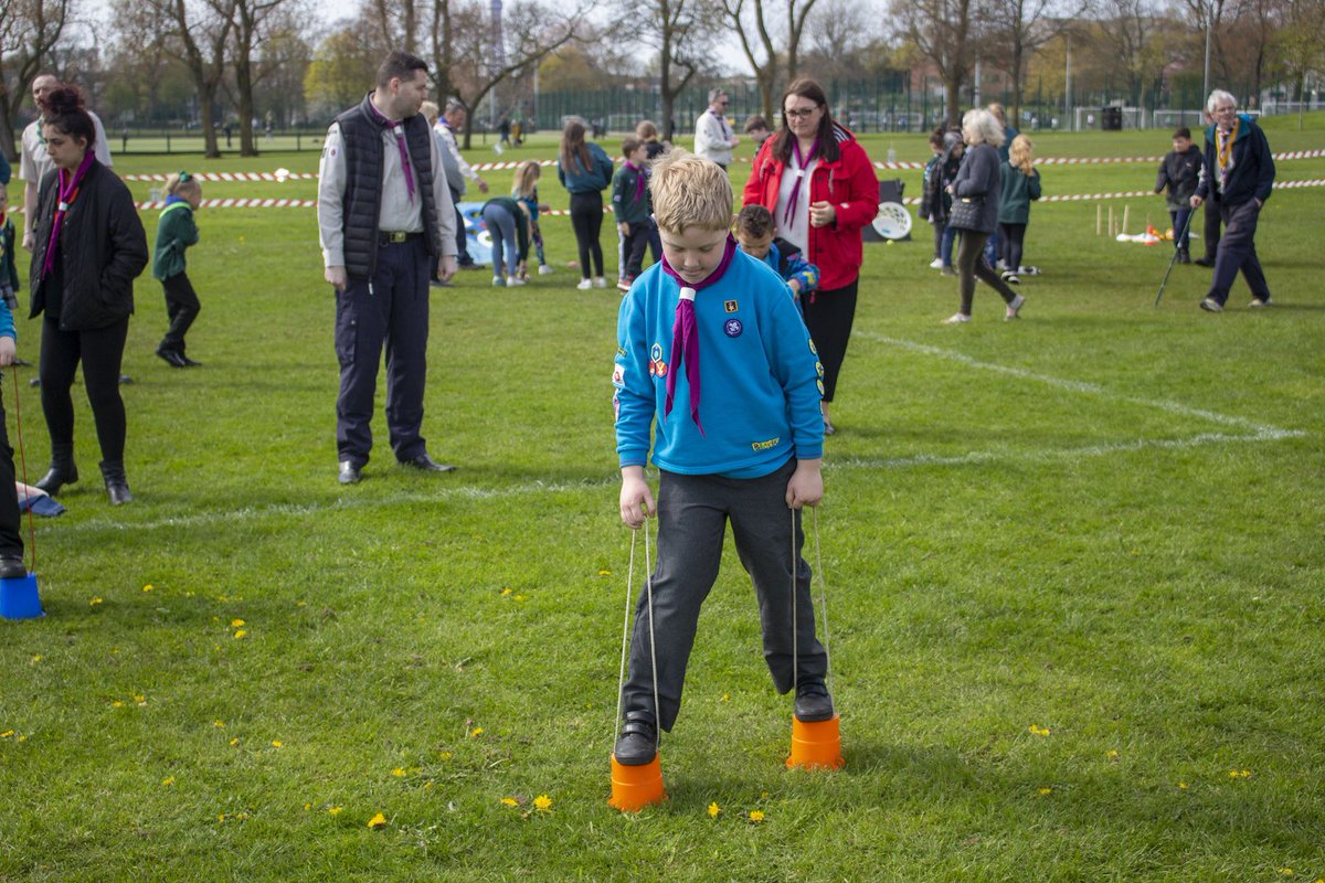 1stBispham's tweet photo. St. George’s Day in the park! 🏴󠁧󠁢󠁥󠁮󠁧󠁿 We had such a great time last week at Stanley Park celebrating what it means to be a Scout and getting stuck in with all the activities 🤩 #SkillsForLife https://t.co/TdkPBn1FAS