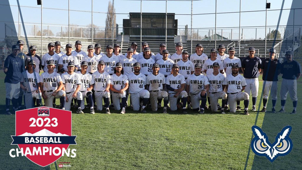 CCCSports's tweet photo. Congratulations to @OregonTechOwls Baseball on being named the 2023 CCC Regular Season Champions! #ThisIsTheCCC https://t.co/XAvNz6y2gA