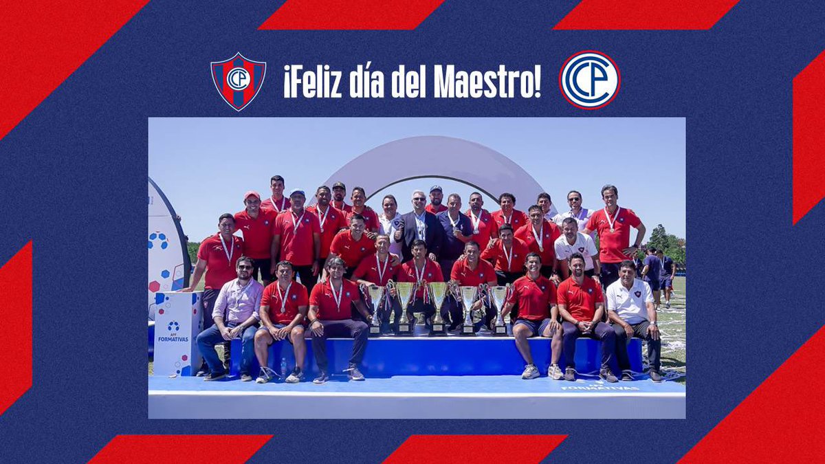 #FormativasCCP | 👨‍🏫 Saludamos a todos aquellos maestros que día a día se encargan de la enseñanza y el crecimiento de nuestros canteranos 🗣️⚽️

¡Feliz día, Profes! 👏

#LaMejorCanteraDelPaís 💎