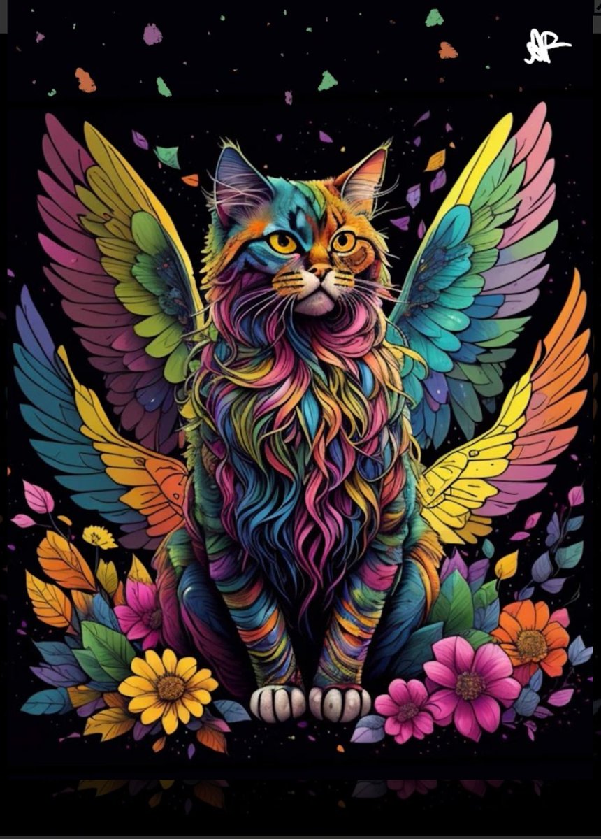 AFDESIGNANDART's tweet image. "FENIX" - the latest addition to "Magic in Colors" NFT collection! This enchanting artwork features a winged cat with multi-colored fur in a whimsical world. Get it now! Price: 0.08 $eth. #NFTCommunity #NFTartist #NFTdrops #OpenSeaNFT Link in bio.