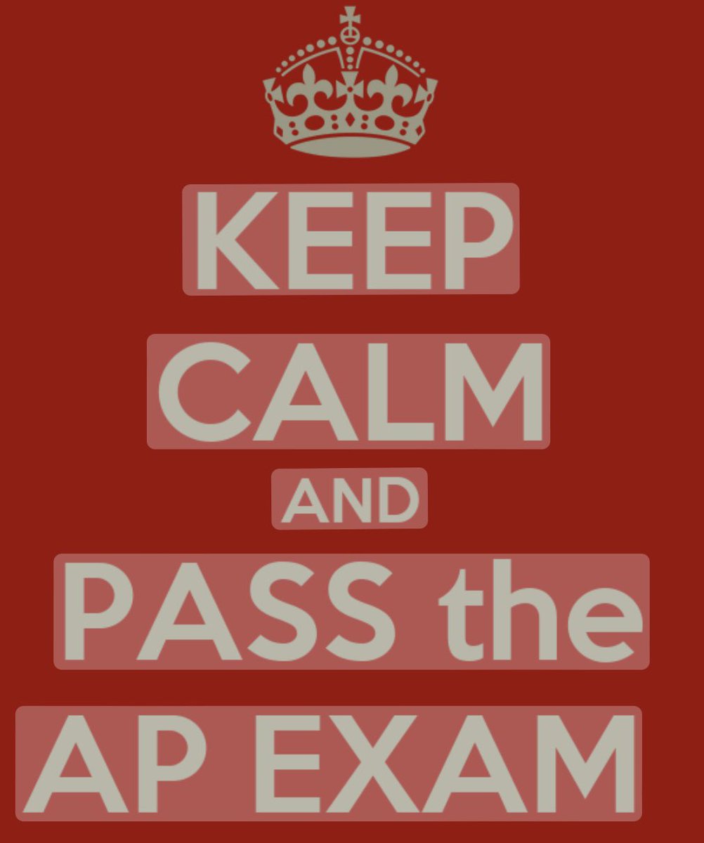 Good luck to all students taking AP exams these next two weeks. You got this!!! 👍👍🙌🙌