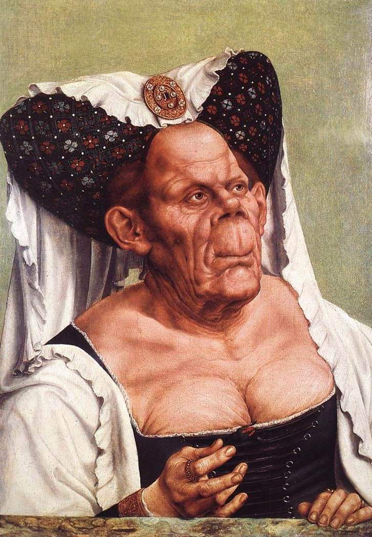Квентин Массейс. «Гротесковый портрет старухи (Безобразная герцогиня)». 1513 г.
Мне кажетс, писали с Лаврова.
#лавров #россия #МИД_РФ #мидРоссии