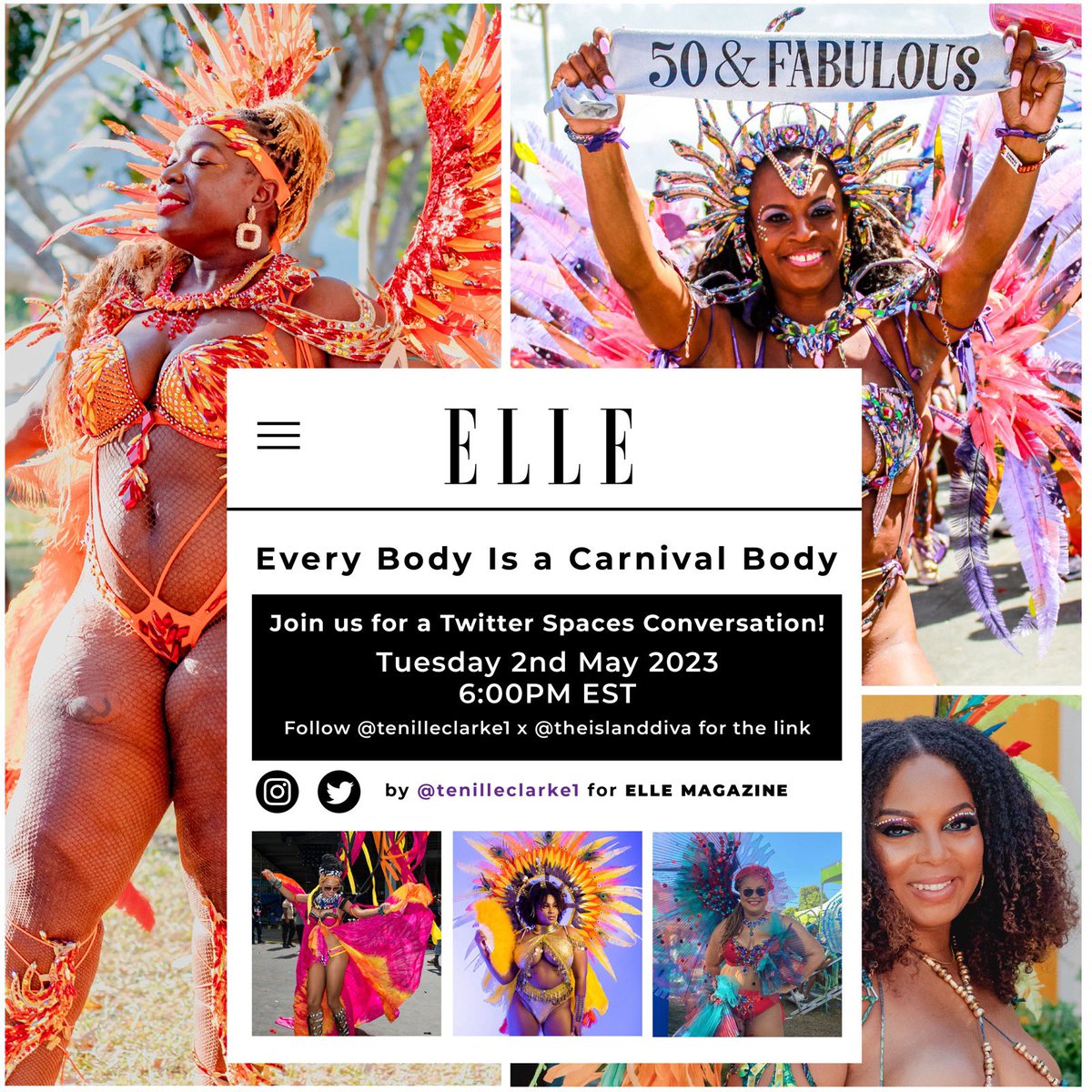 Tell a friend to tell a friend. Y’all have been asking for this… so here we are. 
Set a reminder for the upcoming #EveryBodyIsACarnivalBody Twitter Spaces! x.com/i/spaces/1mrGm… ✨