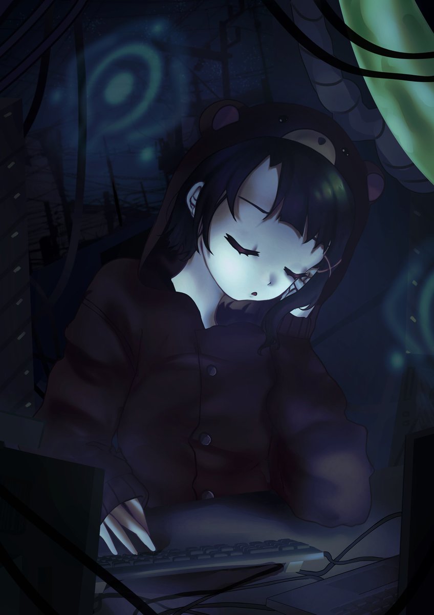 My full piece for the <a href="/TiredZine/">Sleep on It: A Tired Characters Zine -RELEASED!!!</a> !!

#lain #SerialExperimentsLain