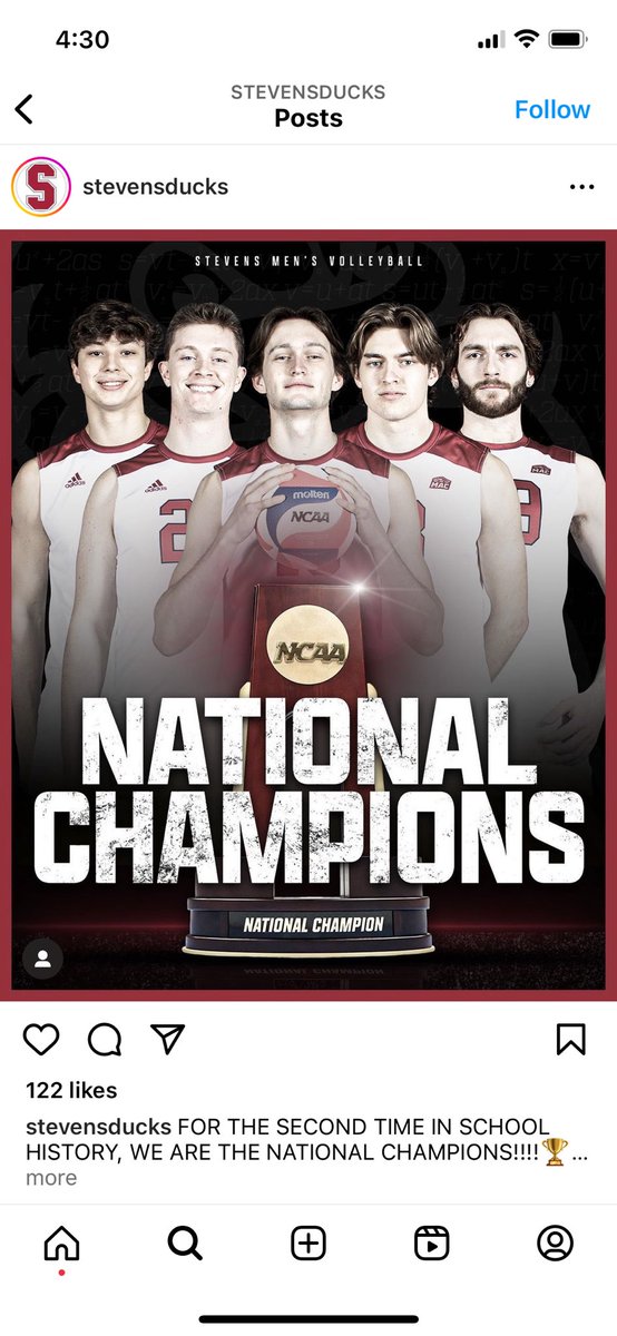 Great win today for my Alma mater and my son Ryan who helps train this team at Stevens Tech where he is the Head Strength &amp; Conditioning Coach