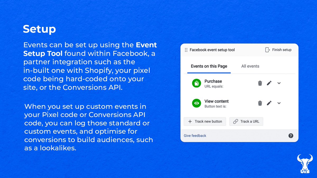 UKB_Marketing's tweet image. What are Standard and Custom events on Facebook? How can they be used to maximise your conversions? Swipe to find out!
#facebookads #conversionsAPI #pixeltracking #leadgeneration #standardevents #customevents
