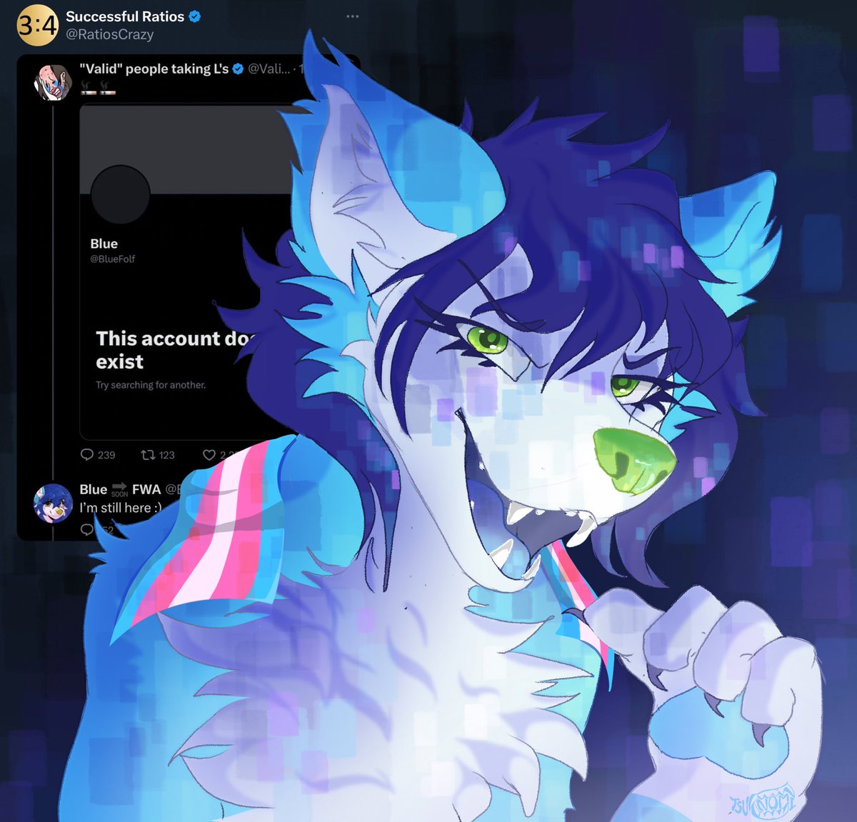 smokey🔞🏳️‍🌈 on Twitter: "RT @TSUN0MI: A gift for @BlueFolf and a reminder to #DeplatformValidLs 💙"