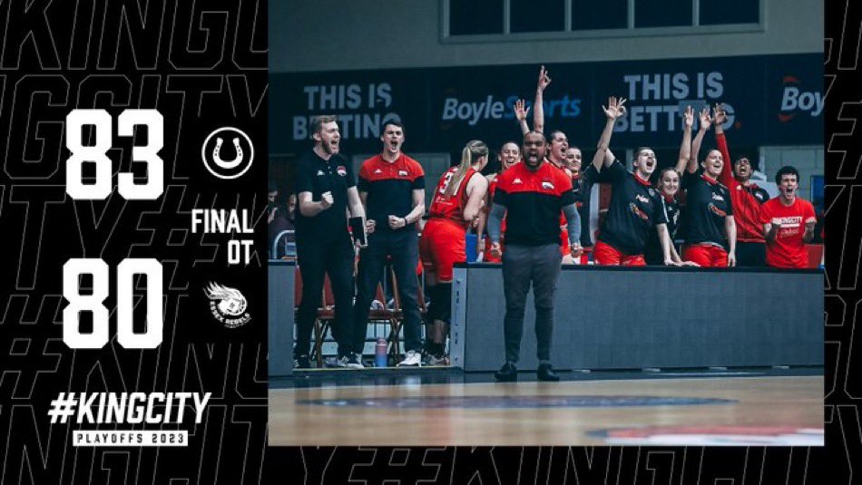 2 massive wins!!! The atmosphere and the fans were awesome today. A big thank you to sponsors providing the #KingCity Playoff T-shirts @MatherJamie @JelsonHomes RDL @everythingbrand @vertu @5or6 @TorrWaterfield #RidersFamily Bring on Semi Finals of the Playoffs! #WeAreLeicester