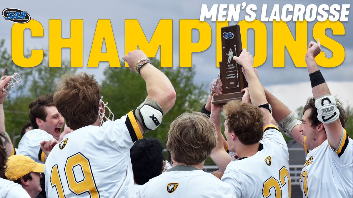 CentreAthletics's tweet photo. 🥍 | @CentreMensLax downs the Tigers for the second time to claim the 2023 @SAA_Sports Regular Season AND Tournament title. 💍💍 #RollKerns

https://t.co/SjWZVbP7l4 https://t.co/3jsHT3bsHj
