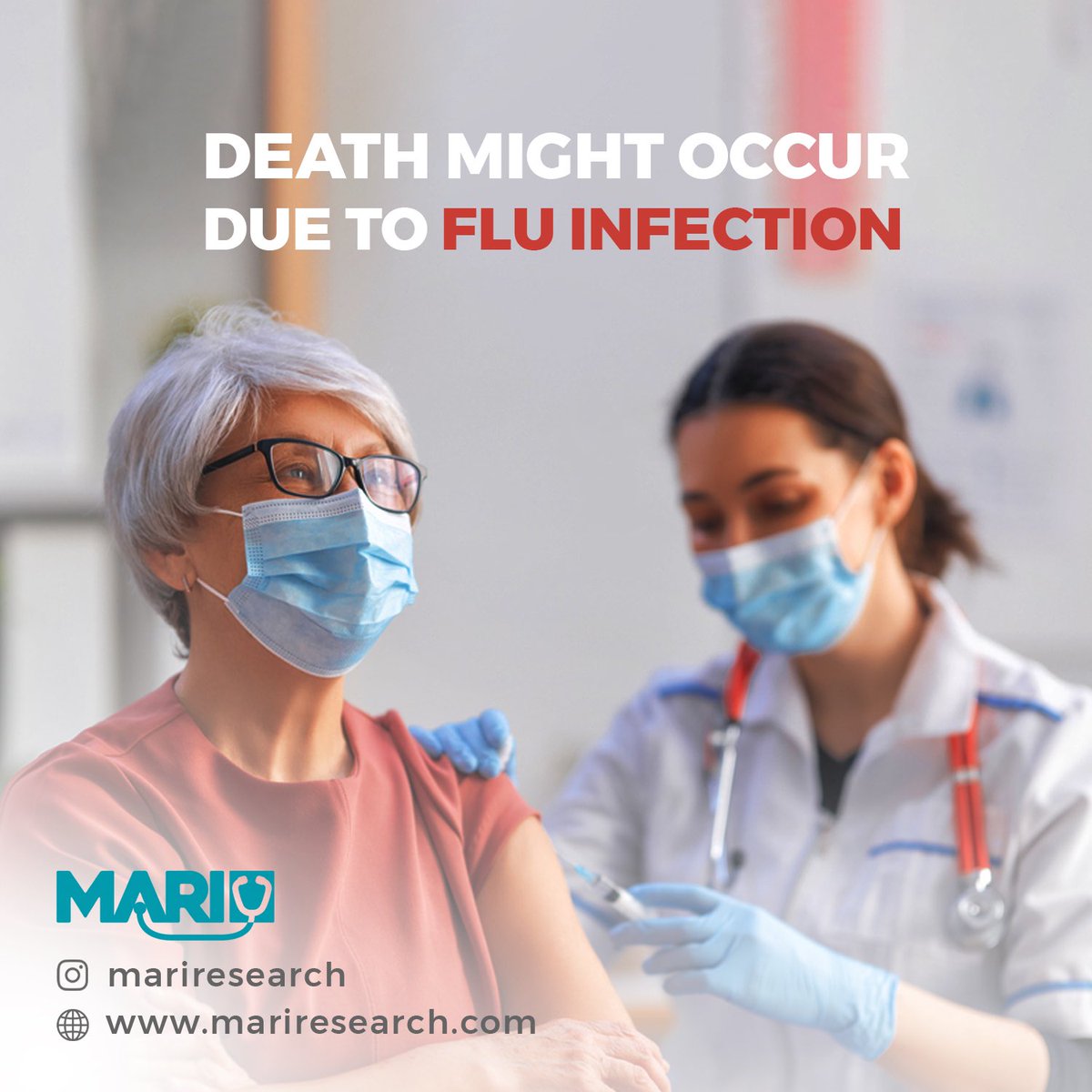 mari_research's tweet photo. Death might occur due to flu infection. Landing of respiratory droplets from sneezing and coughing of patients on the mouth and nose of healthy people is the transmission mode of the flu. #drpooyabeigi #Misdiagnosis #MARI #flu https://t.co/6WzhqvVVNF