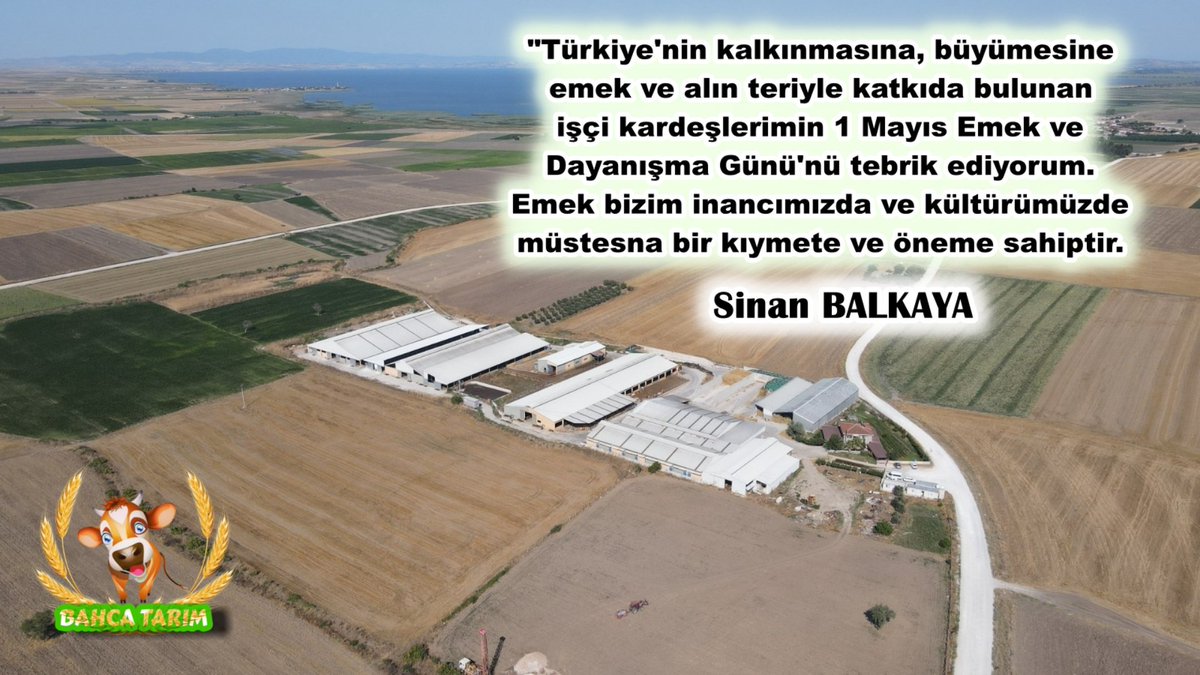 Umut Bizim Emek Bizim 
Alın Teri Bizim Yarınlara Umut 
Olanların 1 Mayıs Emek ve 
Dayanışma Günü Kutlu Olsun.
Sinan Balkaya 
#1Mayıs