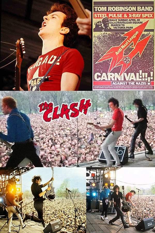 On April 30, 1978. The Clash play to 80,000 people at the Anti-Nazi League Rally in Victoria Park in Hackney.