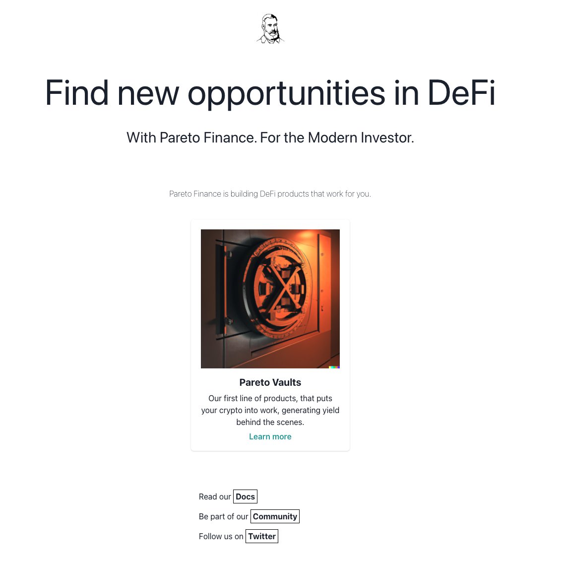 pareto_fi's tweet photo. We still grindin' on that UI, it's gonna be straight legendary fam 💯 https://t.co/uYo5lH4CTj