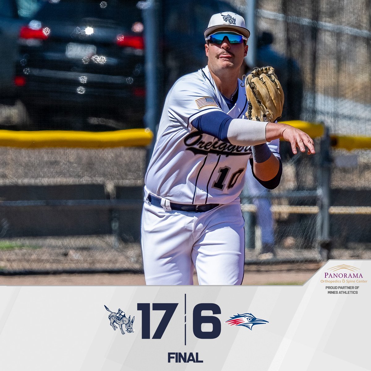 Mines Baseball (@orediggersbsb) on Twitter photo βοΈ π’π₯πππππππ₯π¦ πͺππ‘ βοΈ
Huge series split for Mines against the #13 Roadrunners as Danny McDermott's grand slam punctuates the first win of Honeyman's career on the mound. Schoneman gets the save. Home runs from Houghtaling, Hsue, and Woolwine too.
#HelluvaEngineer βοΈ π’π₯πππππππ₯π¦ πͺππ‘ βοΈ
Huge series split for Mines against the #13 Roadrunners as Danny McDermott's grand slam punctuates the first win of Honeyman's career on the mound. Schoneman gets the save. Home runs from Houghtaling, Hsue, and Woolwine too.
#HelluvaEngineer