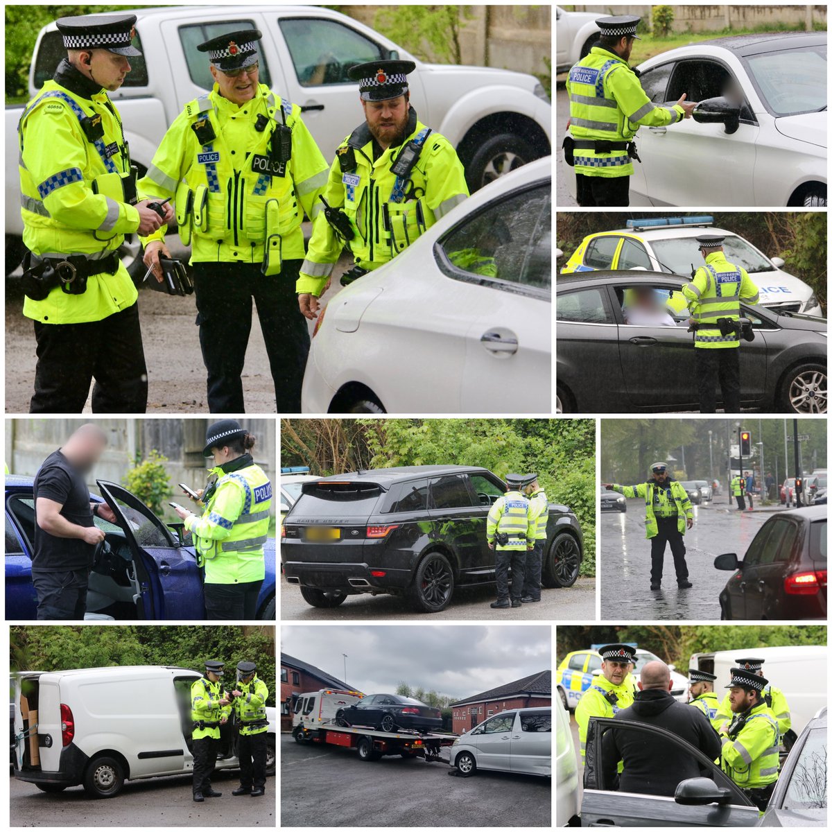 GMPSpecials's tweet photo. Large road safety operation carried out today on Bury Old Road #Prestwich by our @GMPSpecials with the support of #TPCSO's

64 vehicles checked with 31 drivers reported for various offences including insurance/seatbelts/driving licence/mobile phone/vrm non conform. 🚔M. https://t.co/L2BBw1ff7B